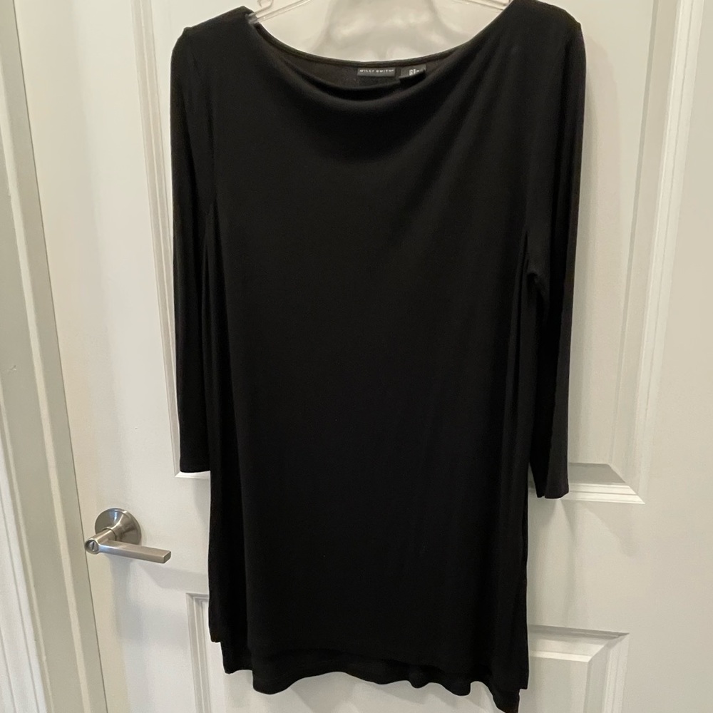 EUC Willi Smith Pullover Blouse, SizeM 3/4” sleeves & 5”  slits at the side seam
